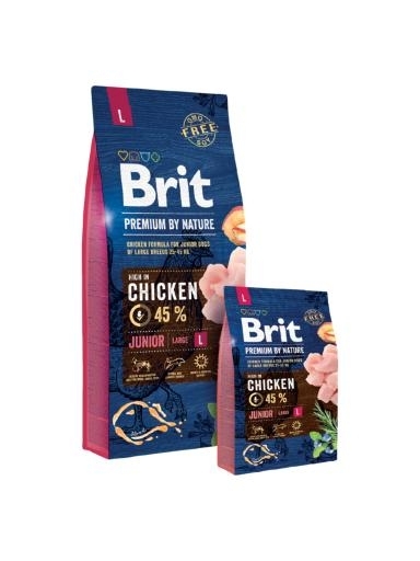 Brit Premium by Nature Junior Large kutyatp (2x15 kg)