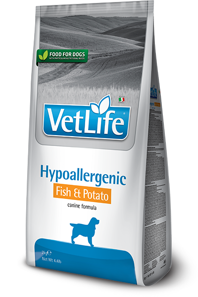 Vet Life Natural Diet Dog Hipo Fish-Potato kutyatp