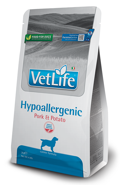 Vet Life Natural Diet Dog Hipo Pork-Potato kutyatp